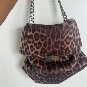Stella McCartney Leopard Shaggy Purse